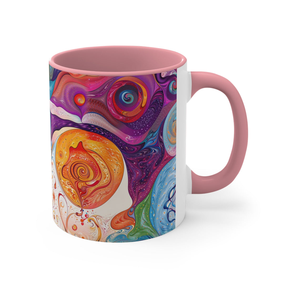 Mystical Swirls Harmony - Accent Coffee Mug - Mug - g(0D·IO) - Pink - 11oz -