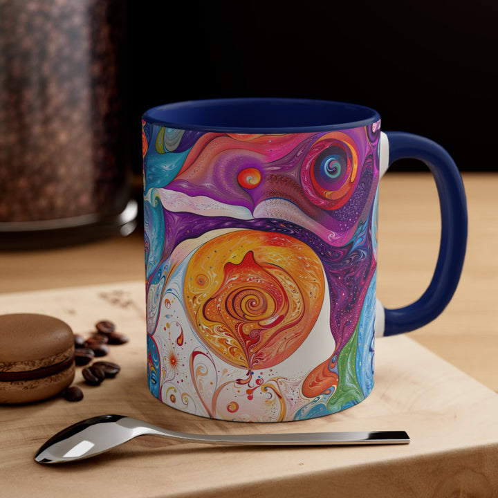 Mystical Swirls Harmony - Accent Coffee Mug - Mug - g(0D·IO) - Pink - 11oz -