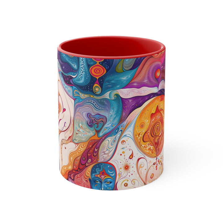 Mystical Swirls Harmony - Accent Coffee Mug - Mug - g(0D·IO) - Red - 11oz -