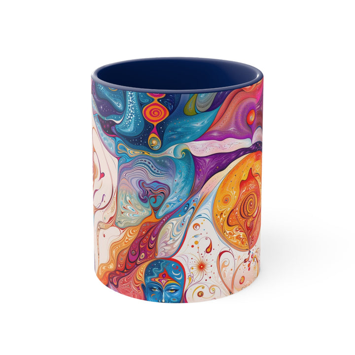 Mystical Swirls Harmony - Accent Coffee Mug - Mug - g(0D·IO) - Navy - 11oz -