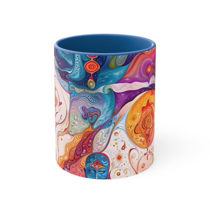 Mystical Swirls Harmony - Accent Coffee Mug - Mug - g(0D·IO) - Blue - 11oz -