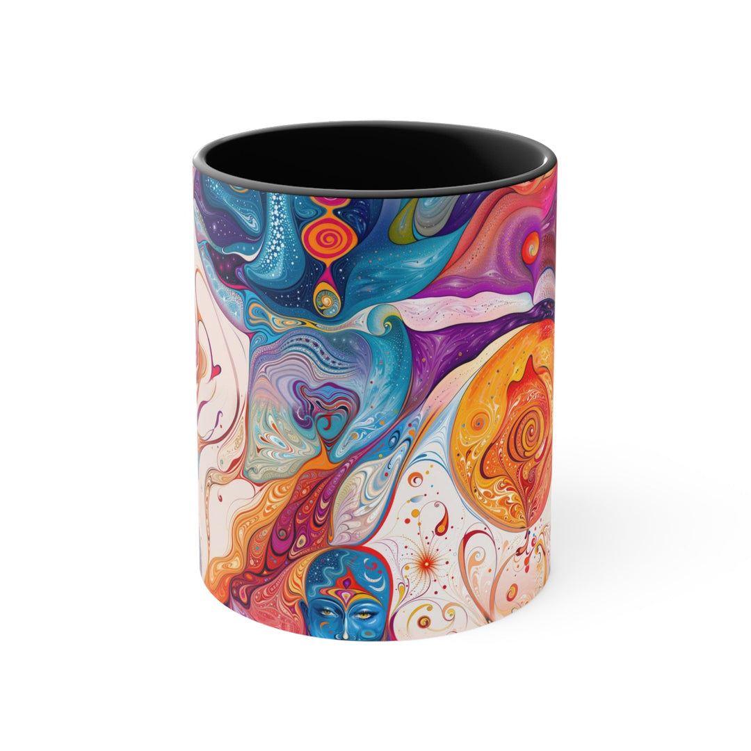 Mystical Swirls Harmony - Accent Coffee Mug - Mug - g(0D·IO) - Black - 11oz -