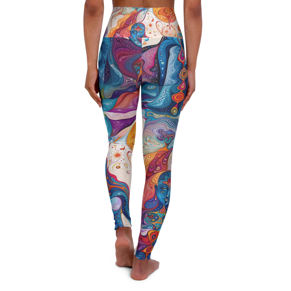 Mystical Swirls Harmony - High Waisted AOP Yoga Leggings - All Over Prints - g(0D·IO) - XS - -