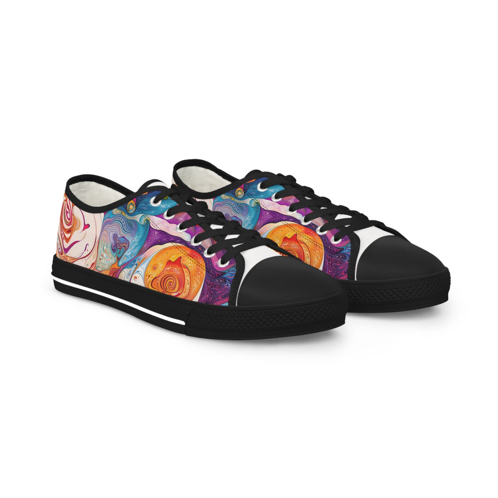 Mystical Swirls Harmony - Men's Lowtop Sneakers - Shoes - g(0D·IO) - US 5 - Black sole -