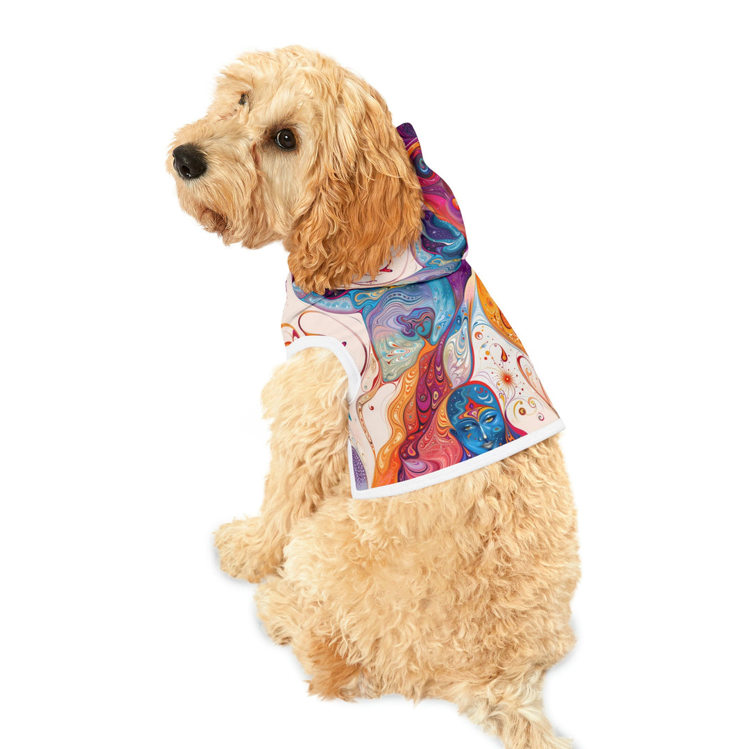 Mystical Swirls Harmony - Pet Hoodie - Pets - g(0D·IO) - XXS - Black Rib -