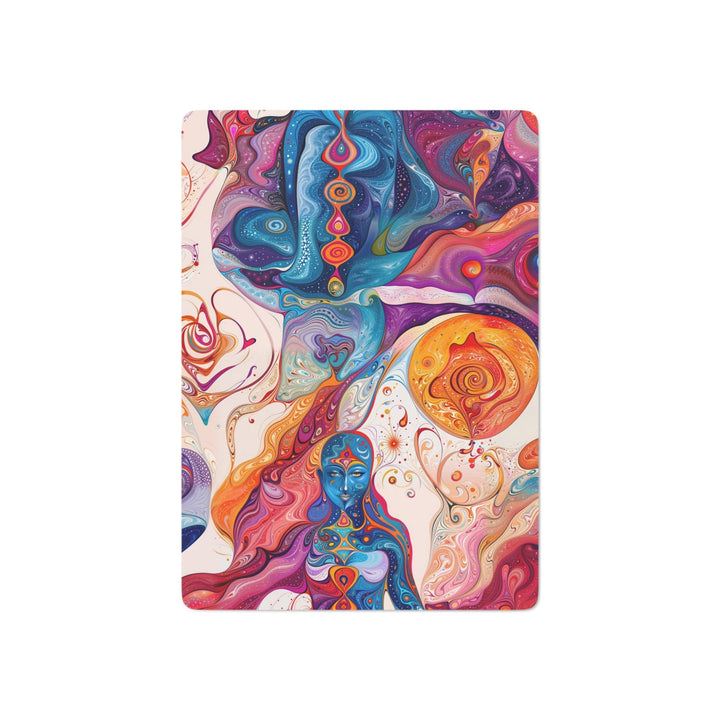 Mystical Swirls Harmony - Poker Cards - Paper products - g(0D·IO) - 2.47" x 3.47" - White - Semi Glossy