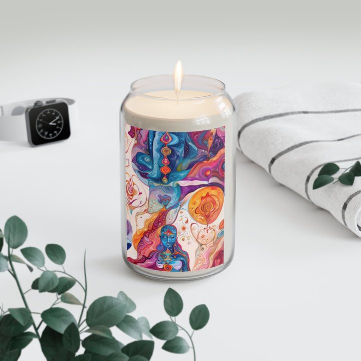 Mystical Swirls Harmony - Scented Candle - Home Decor - g(0D·IO) - Vanilla Bean - 13.75oz -