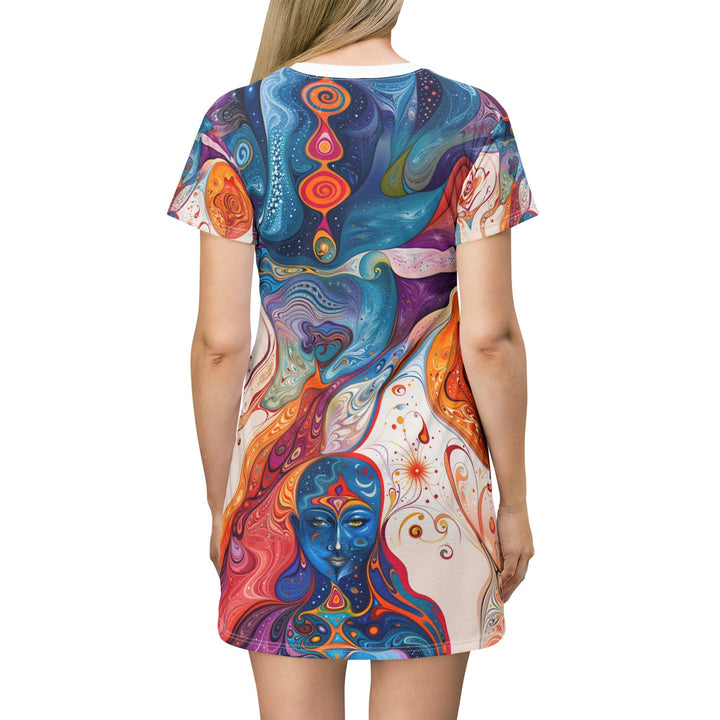 Mystical Swirls Harmony - T-Shirt Dress - All Over Prints - g(0D·IO) - XS - -