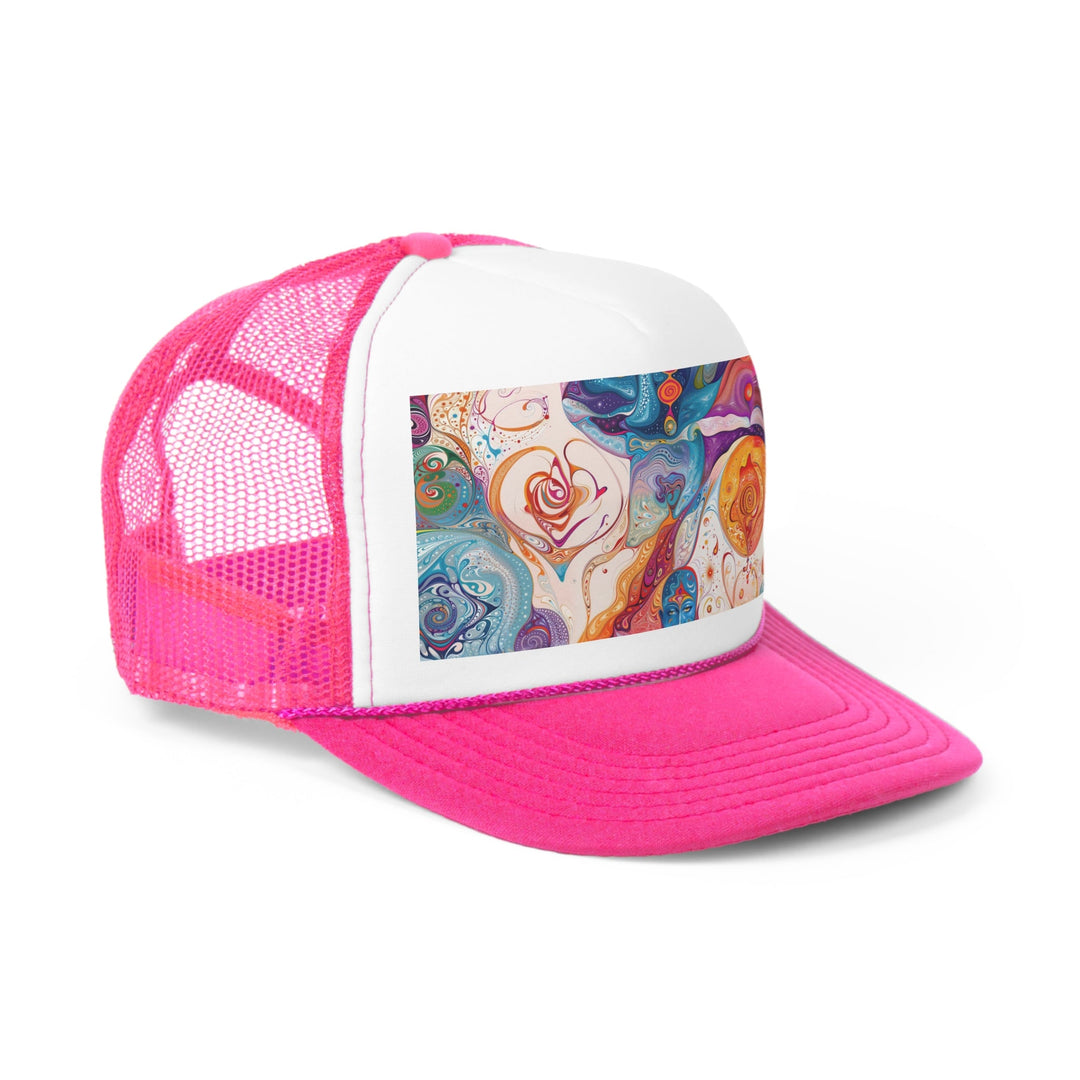 Mystical Swirls Harmony - Trucker Hat - Hats - g(0D·IO) - Pink - One size -