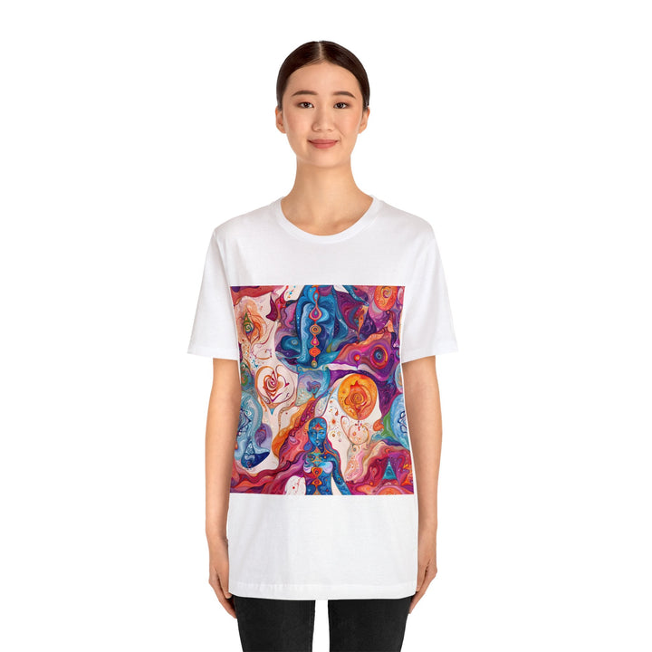 Mystical Swirls Harmony - Unisex Jersey Short Sleeve Tee - T-Shirt - g(0D·IO) - Black - S -