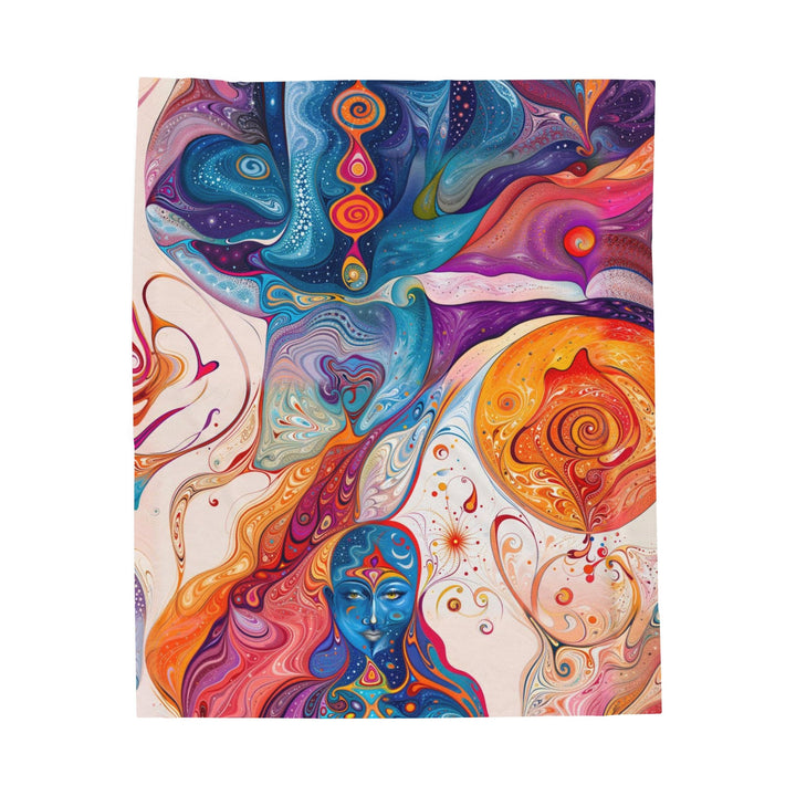 Mystical Swirls Harmony - Velveteen Plush Blanket - All Over Prints - g(0D·IO) - 50" × 60" - -