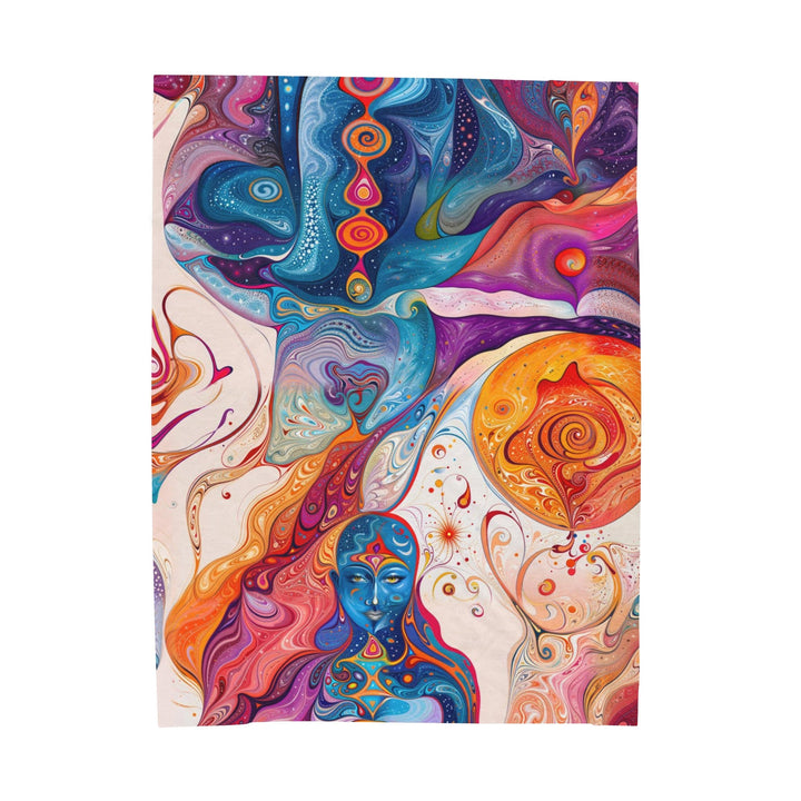 Mystical Swirls Harmony - Velveteen Plush Blanket - All Over Prints - g(0D·IO) - 60" × 80" - -