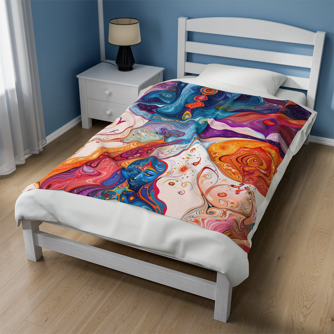 Mystical Swirls Harmony - Velveteen Plush Blanket - All Over Prints - g(0D·IO) - 30" × 40" - -