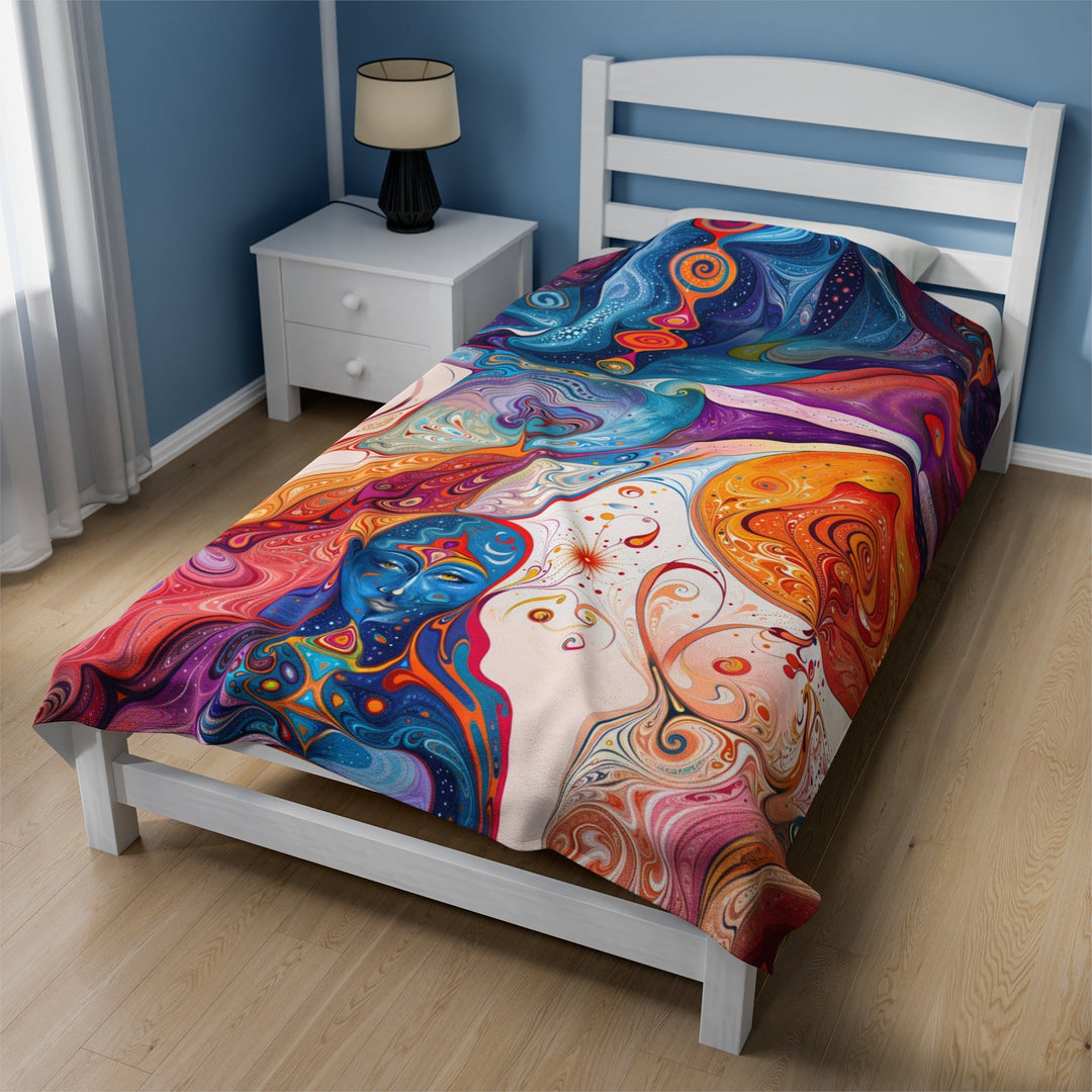 Mystical Swirls Harmony - Velveteen Plush Blanket - All Over Prints - g(0D·IO) - 30" × 40" - -