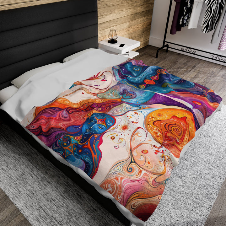 Mystical Swirls Harmony - Velveteen Plush Blanket - All Over Prints - g(0D·IO) - 30" × 40" - -