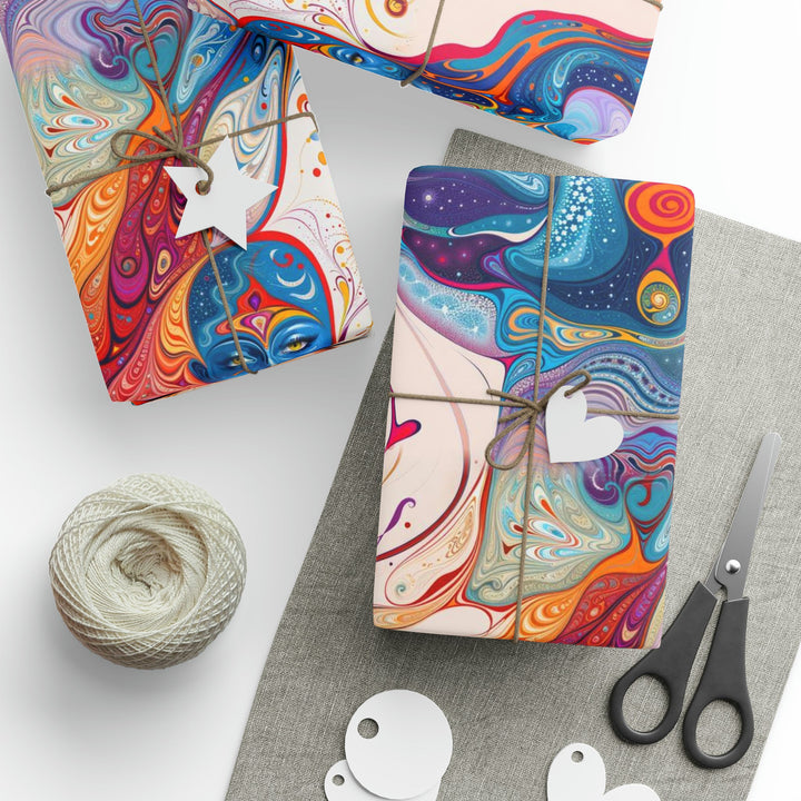 Mystical Swirls Harmony - Wrapping Paper - Home Decor - g(0D·IO) - 30'' x 72'' - Matte -