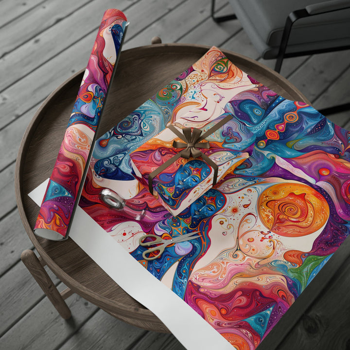 Mystical Swirls Harmony - Wrapping Paper - Home Decor - g(0D·IO) - 30'' x 72'' - Matte -