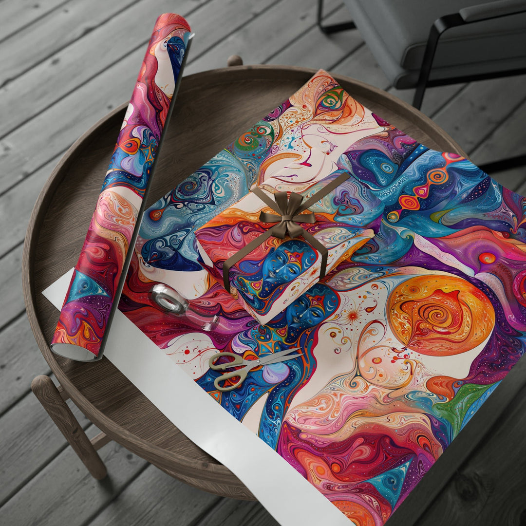 Mystical Swirls Harmony - Wrapping Paper - Home Decor - g(0D·IO) - 30'' x 72'' - Matte -