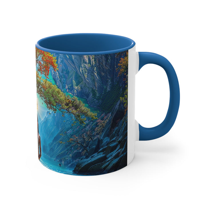 Mystical Tranquil Valley - Accent Coffee Mug - Mug - g(0D·IO) - Pink - 11oz -