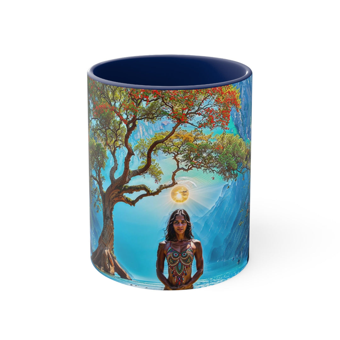 Mystical Tranquil Valley - Accent Coffee Mug - Mug - g(0D·IO) - Navy - 11oz -