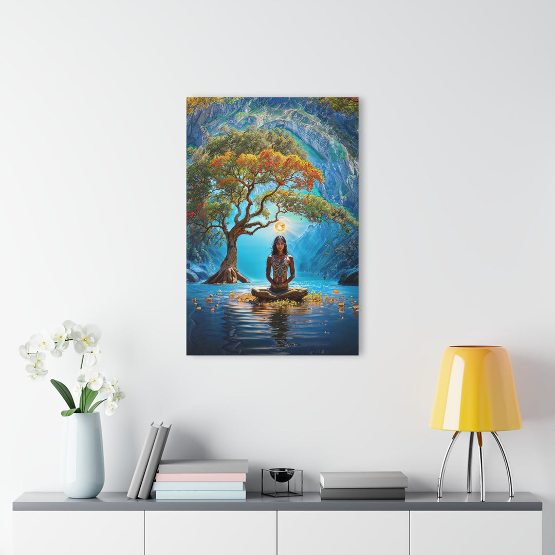 Mystical Tranquil Valley - Acrylic Prints (French Cleat Hanging) - Home Decor - g(0D·IO) - 24" x 36" (Vertical) - 0.25'' -