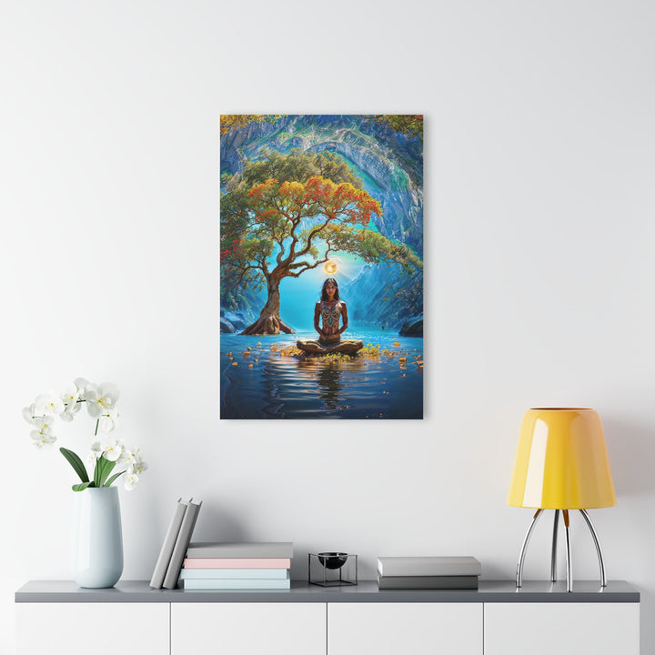 Mystical Tranquil Valley - Acrylic Prints (French Cleat Hanging) - Home Decor - g(0D·IO) - 24" x 36" (Vertical) - 0.25'' -