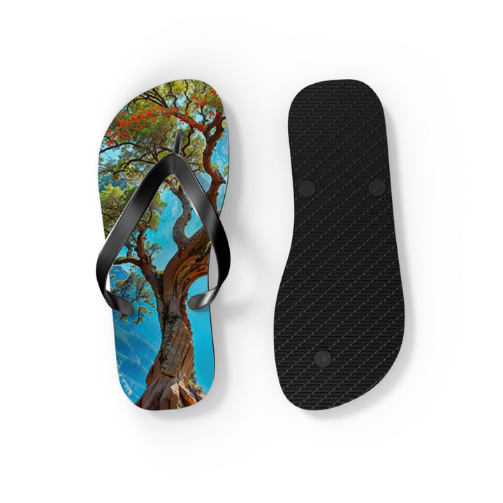 Mystical Tranquil Valley - Flip Flops - Shoes - g(0D·IO) - XL - Black sole -