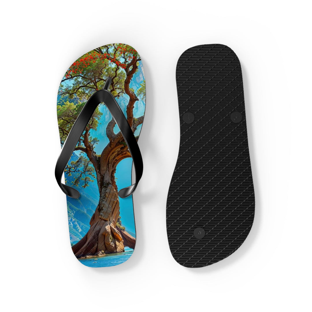 Mystical Tranquil Valley - Flip Flops - Shoes - g(0D·IO) - XL - Black sole -