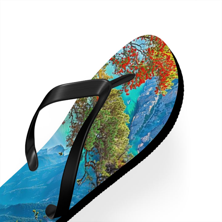 Mystical Tranquil Valley - Flip Flops - Shoes - g(0D·IO) - XL - Black sole -