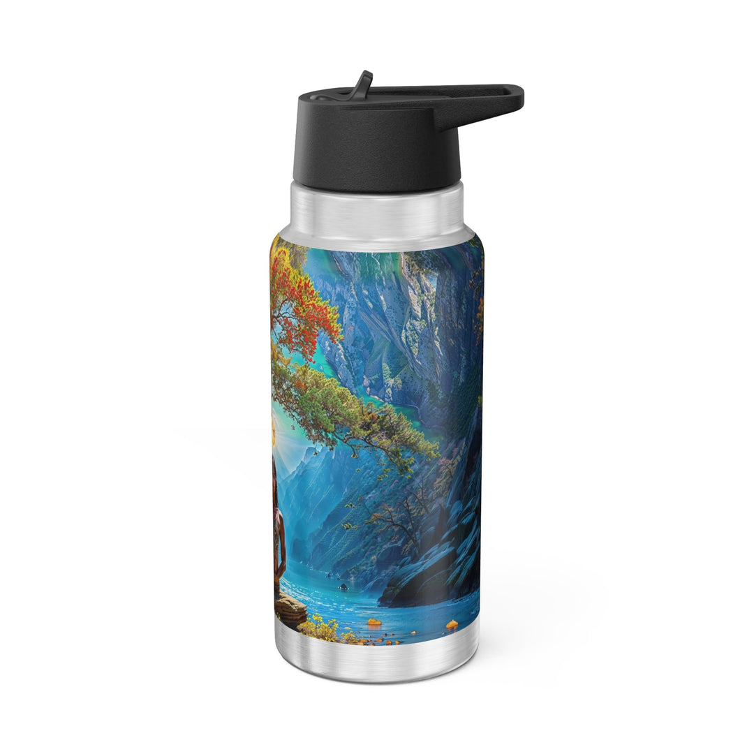 Mystical Tranquil Valley - Gator Tumbler 32oz - Mug - g(0D·IO) - Silver - 32oz -