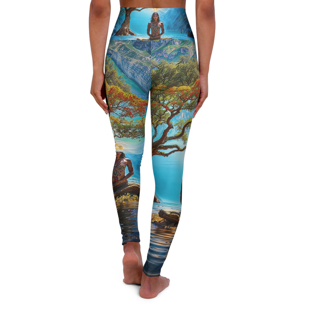 Mystical Tranquil Valley - High Waisted AOP Yoga Leggings - All Over Prints - g(0D·IO) - XS - -