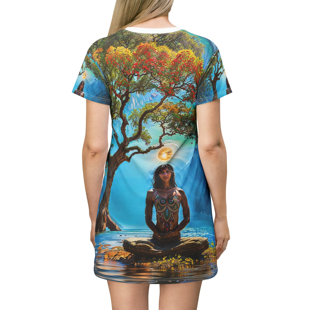 Mystical Tranquil Valley - T-Shirt Dress - All Over Prints - g(0D·IO) - XS - -