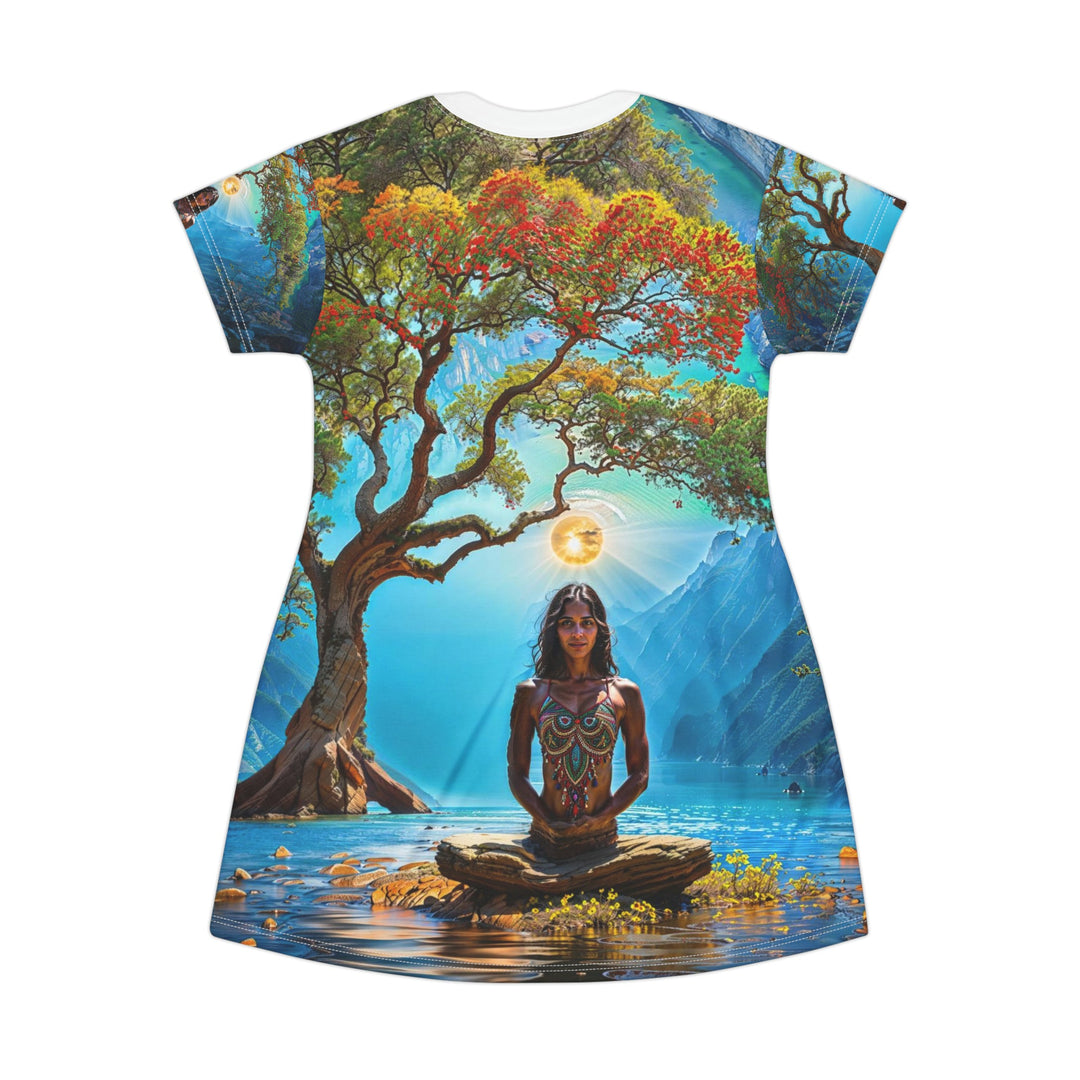 Mystical Tranquil Valley - T-Shirt Dress - All Over Prints - g(0D·IO) - XS - -