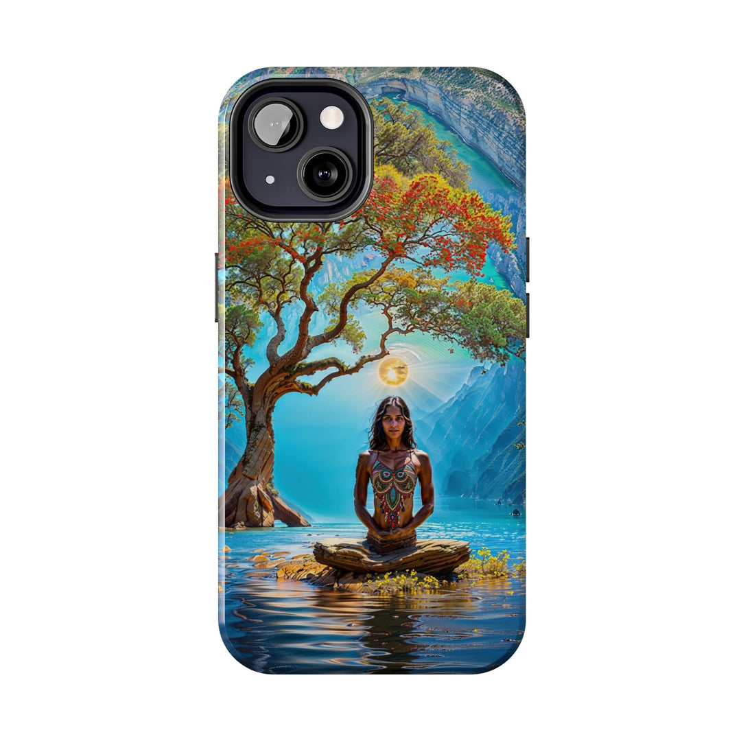 Mystical Tranquil Valley - Tough Phone Case - Phone Case - g(0D·IO) - iPhone 13 Mini - -