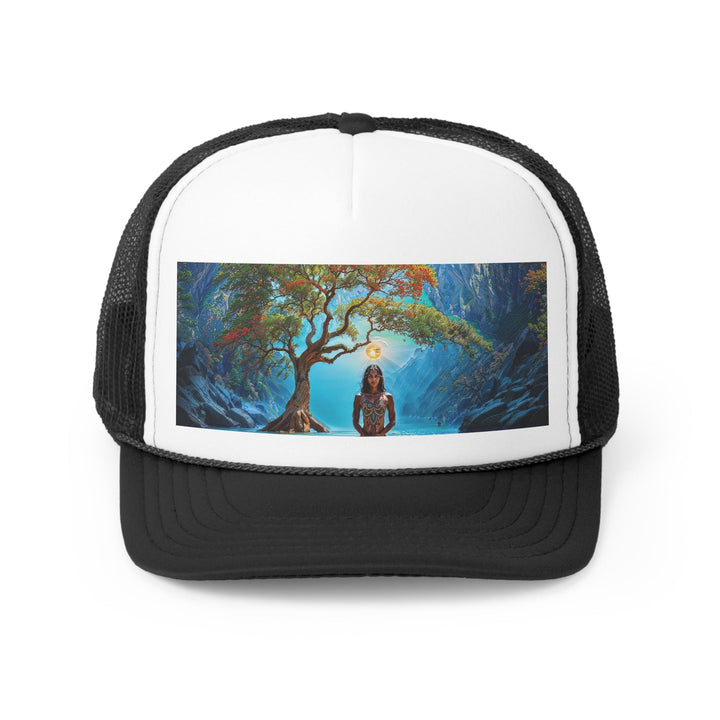 Mystical Tranquil Valley - Trucker Hat - Hats - g(0D·IO) - Black - One size -