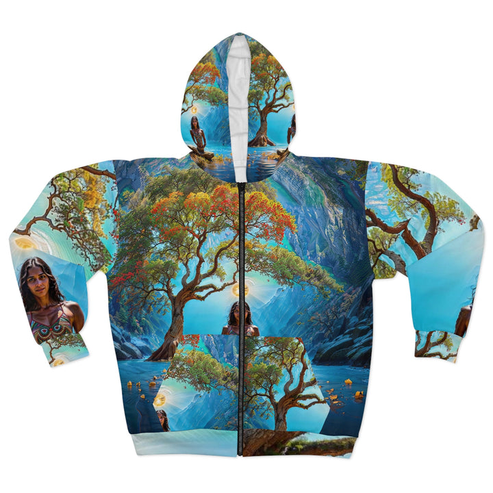 Mystical Tranquil Valley - Unisex Zip Hoodie - All Over Prints - g(0D·IO) - XS - -