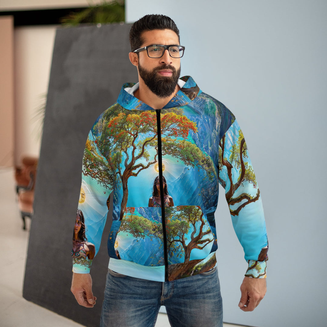 Mystical Tranquil Valley - Unisex Zip Hoodie - All Over Prints - g(0D·IO) - XS - -