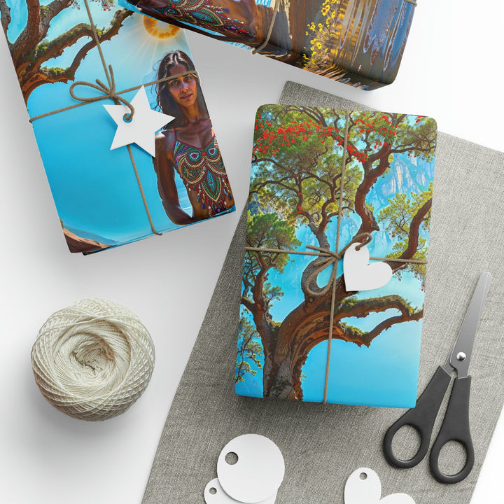 Mystical Tranquil Valley - Wrapping Paper - Home Decor - g(0D·IO) - 30" x 180" - Matte -
