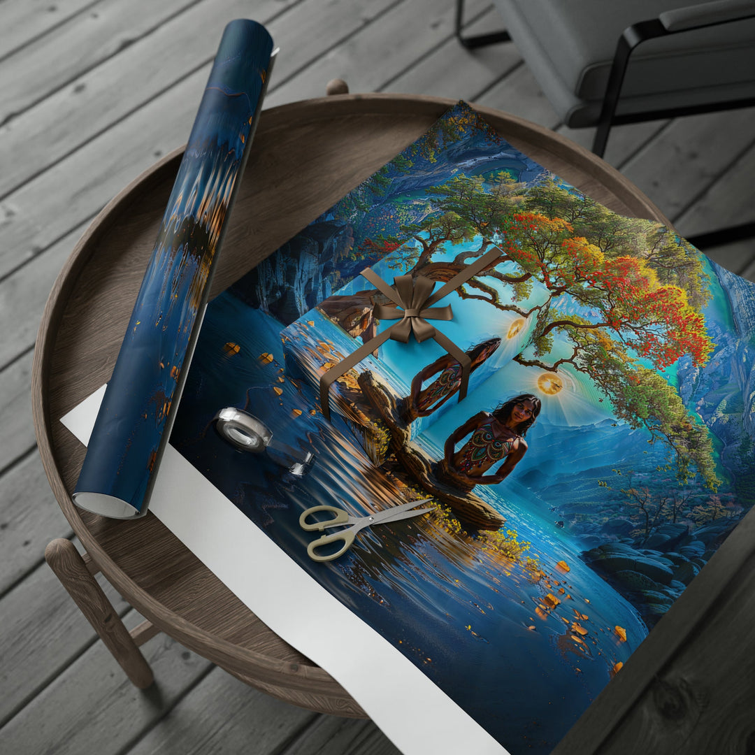 Mystical Tranquil Valley - Wrapping Paper - Home Decor - g(0D·IO) - 30" x 180" - Matte -