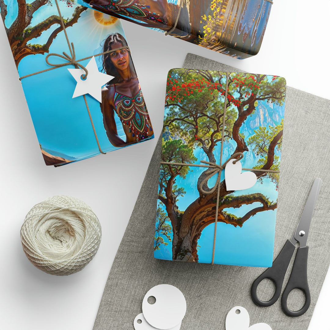 Mystical Tranquil Valley - Wrapping Paper - Home Decor - g(0D·IO) - 30" x 180" - Matte -