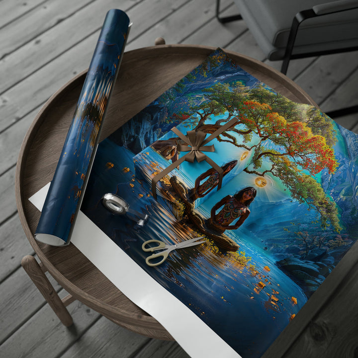 Mystical Tranquil Valley - Wrapping Paper - Home Decor - g(0D·IO) - 30" x 180" - Matte -
