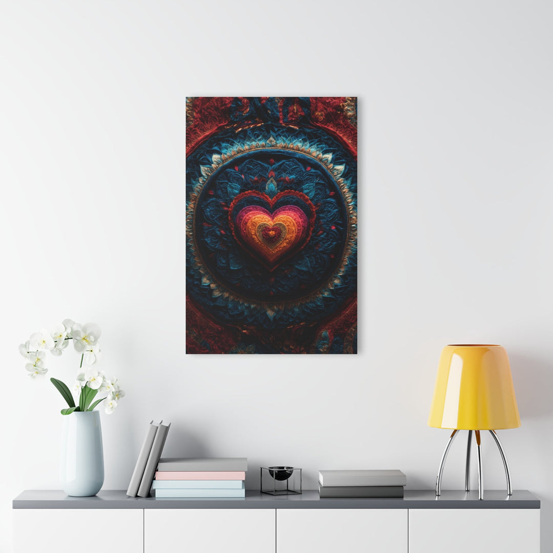 Nested Heart Tapestry - Acrylic Prints (French Cleat Hanging) - Home Decor - g(0D·IO) - 24" x 36" (Vertical) - 0.25'' -