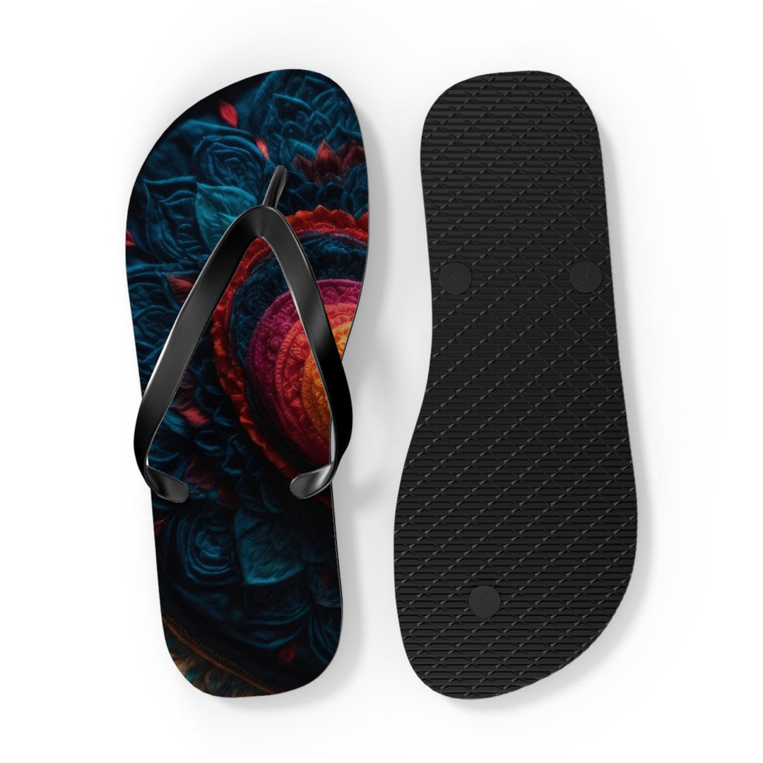 Nested Heart Tapestry - Flip Flops - Shoes - g(0D·IO) - XL - Black sole -