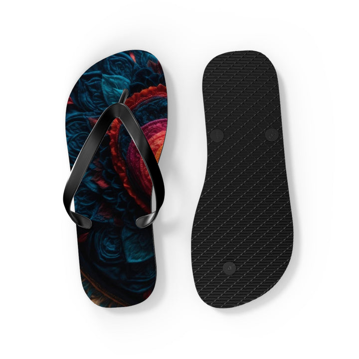 Nested Heart Tapestry - Flip Flops - Shoes - g(0D·IO) - XL - Black sole -