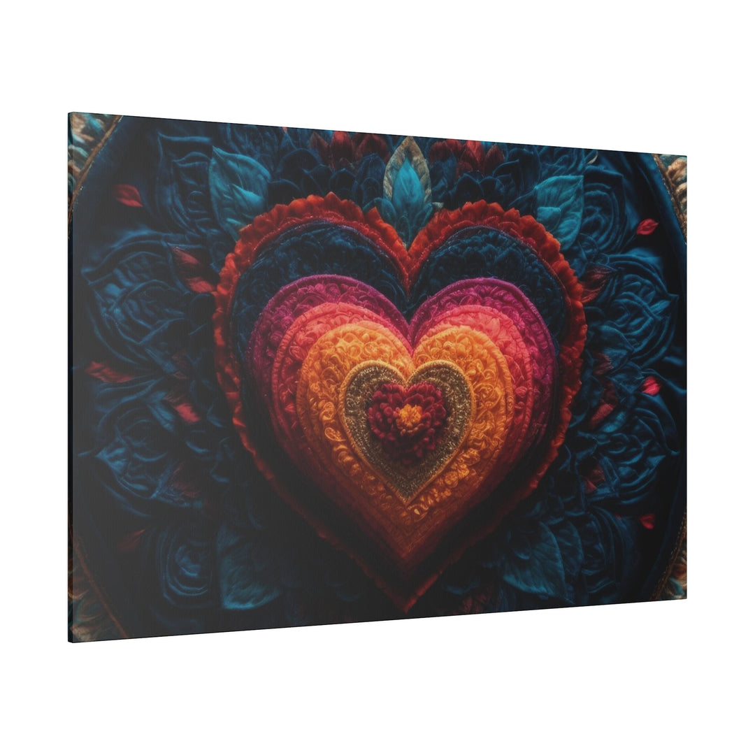 Nested Heart Tapestry - Matte Canvas - Canvas - g(0D·IO) - 32" x 32" (Square) - 0.75'' -