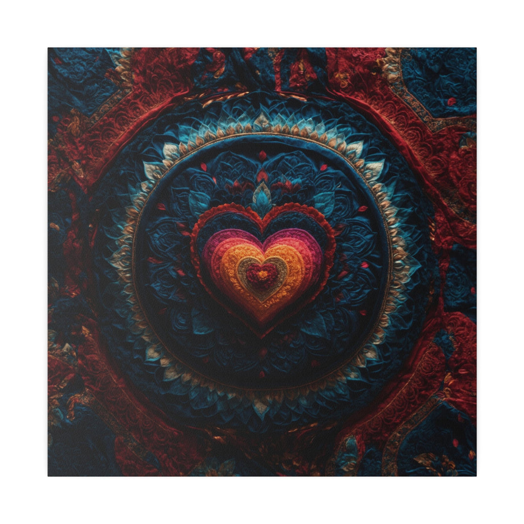 Nested Heart Tapestry - Matte Canvas - Canvas - g(0D·IO) - 32" x 32" (Square) - 0.75'' -