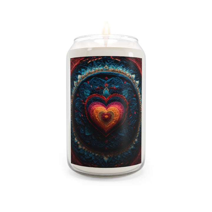 Nested Heart Tapestry - Scented Candle - Home Decor - g(0D·IO) - Comfort Spice - 13.75oz -