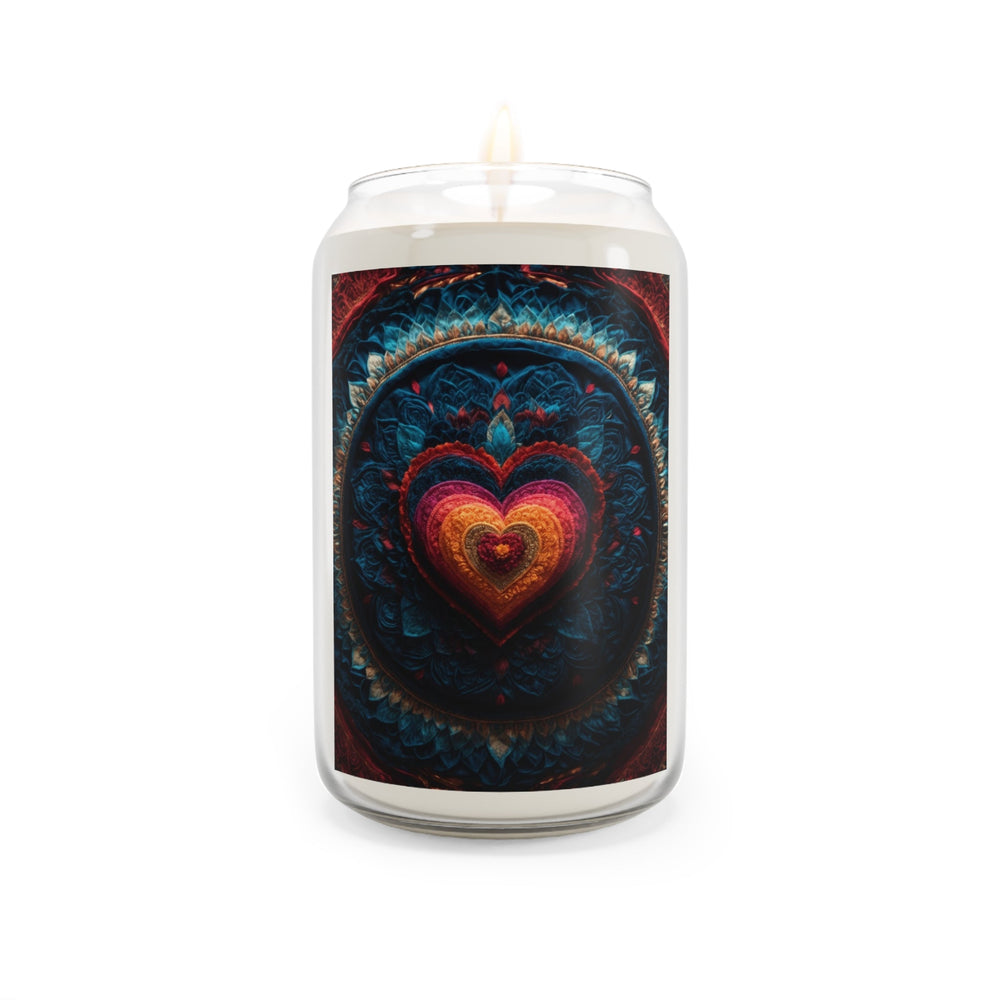 Nested Heart Tapestry - Scented Candle - Home Decor - g(0D·IO) - Sea Breeze - 13.75oz -