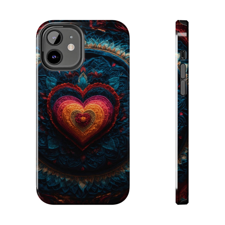 Nested Heart Tapestry - Tough Phone Case - Phone Case - g(0D·IO) - iPhone 12 - -