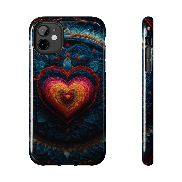 Nested Heart Tapestry - Tough Phone Case - Phone Case - g(0D·IO) - iPhone 11 - -